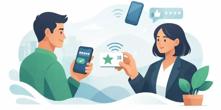 How a Trustpilot NFC Review Card Gets Reviews