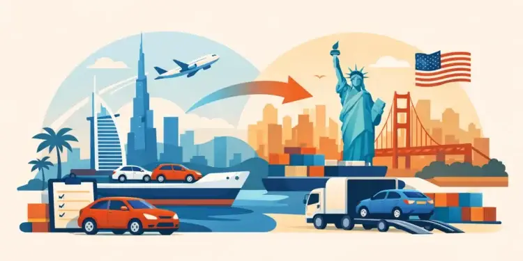 Dubai to USA Car Shipping for First-Time Exporters