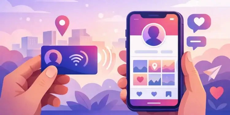 Instagram NFC Business Card for Better Local Reach