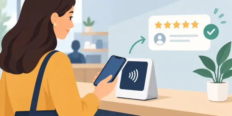 NFC Displays That Turn Visits Into Reviews