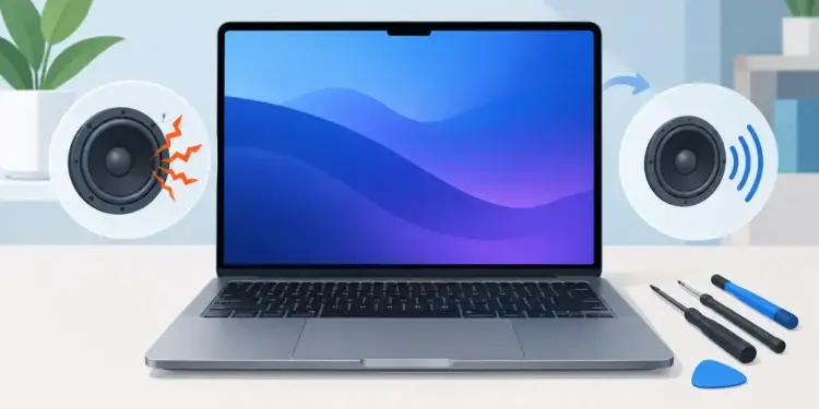 Repair MacBook Speakers for Crackling or No Sound
